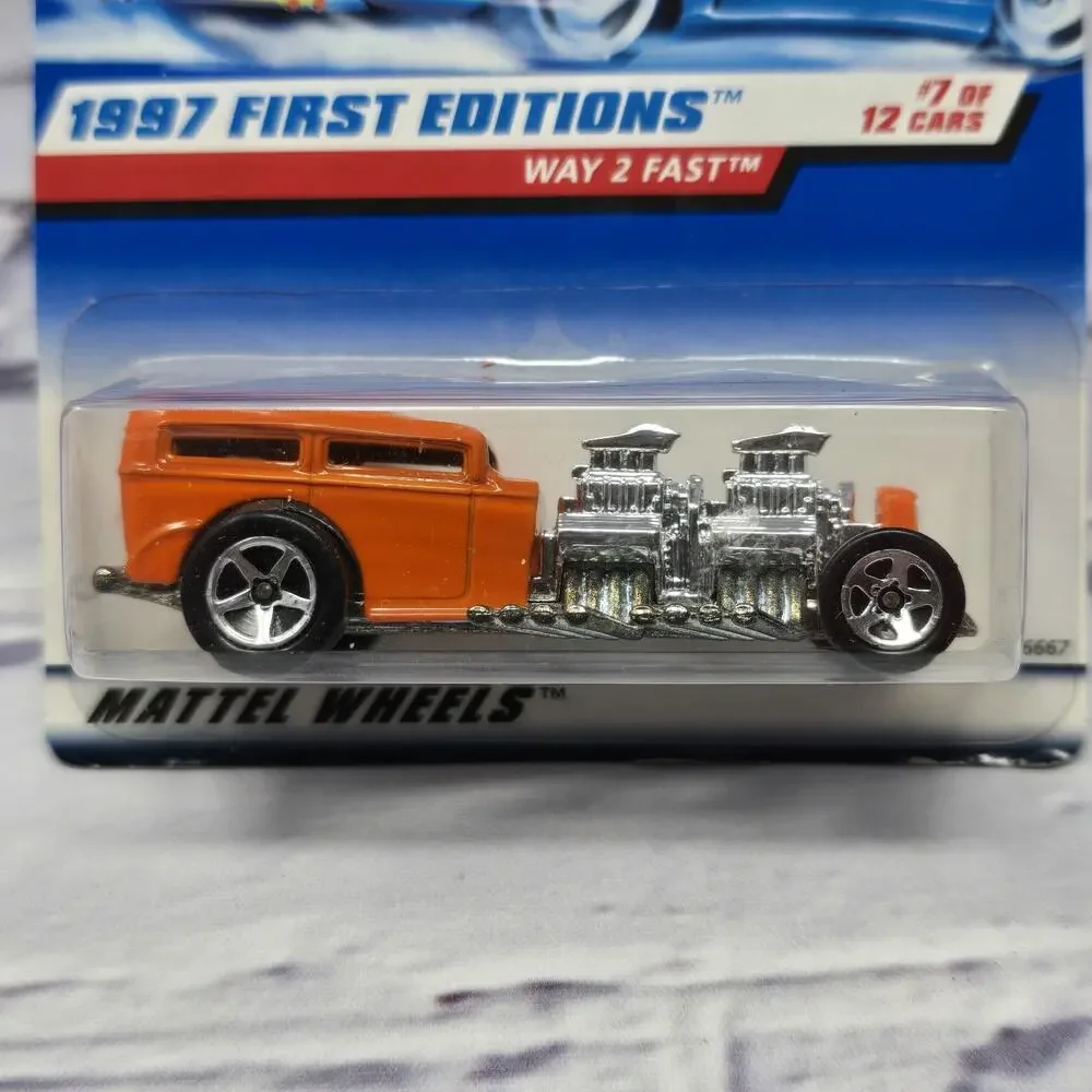 Hot Wheels WAY 2 FAST Orange #514 1997 FIRST EDITIONS 7/12 1:64 NIP